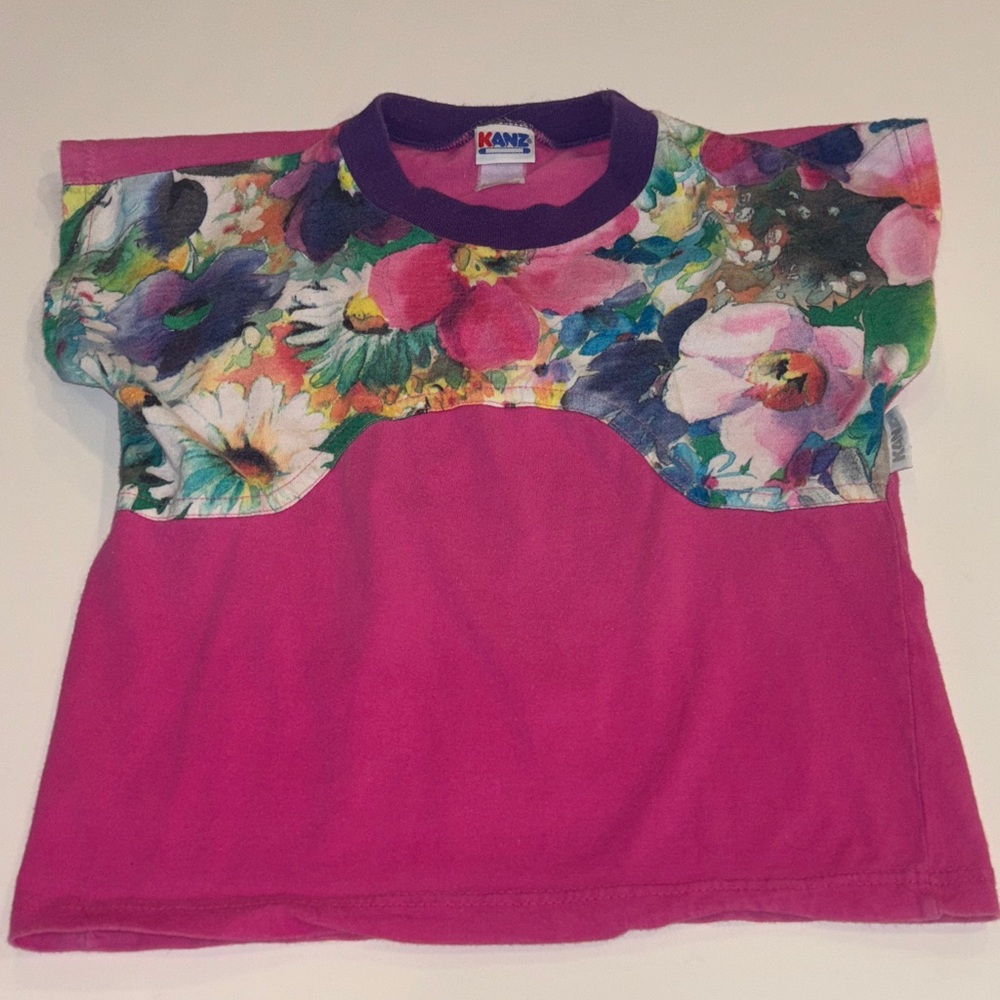 KANZ Kids Multicolor Floral Short Sleeve Tee